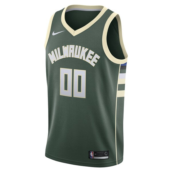 Milwaukee Bucks Nike Swingman Custom Jersey Green - Icon Edition - Image 2