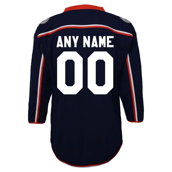Columbus Blue Jackets Preschool Home Replica Custom Jersey - Navy - Image 2