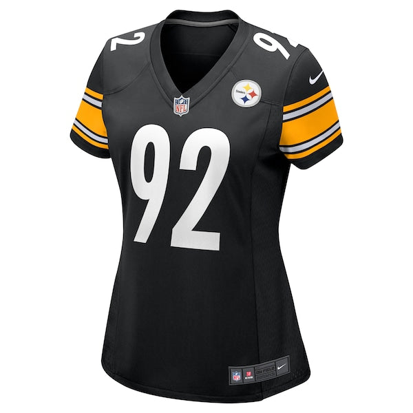 James Harrison Pittsburgh Steelers Nike Women's Retired Game Jersey - Black - Image 2