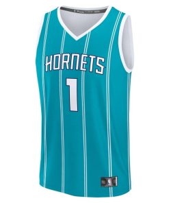 Alternative view of LaMelo Ball Charlotte Hornets  Fast Break Replica Player Jersey - Icon Edition - Teal