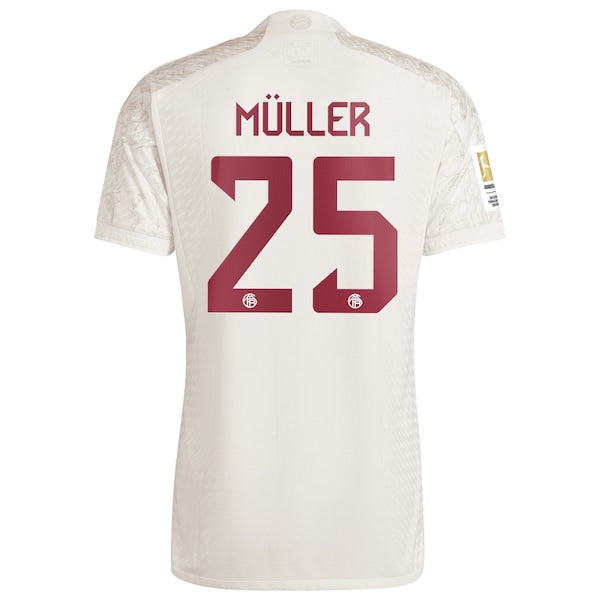 Thomas M¨¹ller Bayern Munich adidas 2023/24 Third Authentic Jersey - White - Image 3