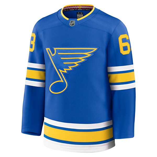 Jake Neighbours St. Louis Blues Home Premium Jersey - Blue - Image 2
