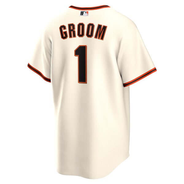 San Francisco Giants Nike #1 Groom Home Replica Jersey - White - Image 3