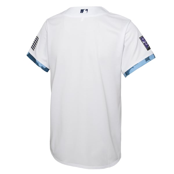 Colorado Rockies Nike Youth 2021 MLB All-Star Game Jersey - White - Image 3