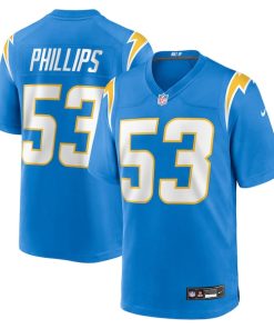 Del'Shawn Phillips Los Angeles Chargers Nike Team Game Jersey -  Powder Blue
