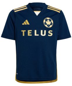 Alternative view of Vancouver Whitecaps FC adidas Youth 2024 The 50 Replica Custom Jersey - Navy