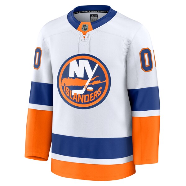 New York Islanders Away Premium Custom Jersey - White/Royal - Image 4