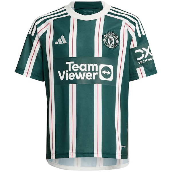 Scott McTominay Manchester United adidas Youth 2023/24 Away Replica Player Jersey - Green - Image 2