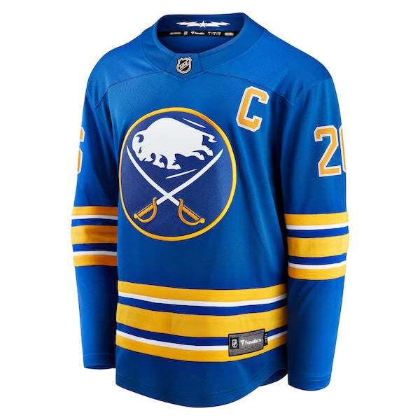 Rasmus Dahlin Buffalo Sabres Home Captain Patch Breakaway Jersey - Royal - Image 2