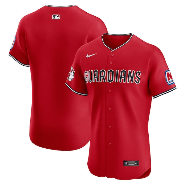 Cleveland Guardians Nike Alternate Elite Jersey - Red/White - Image 5