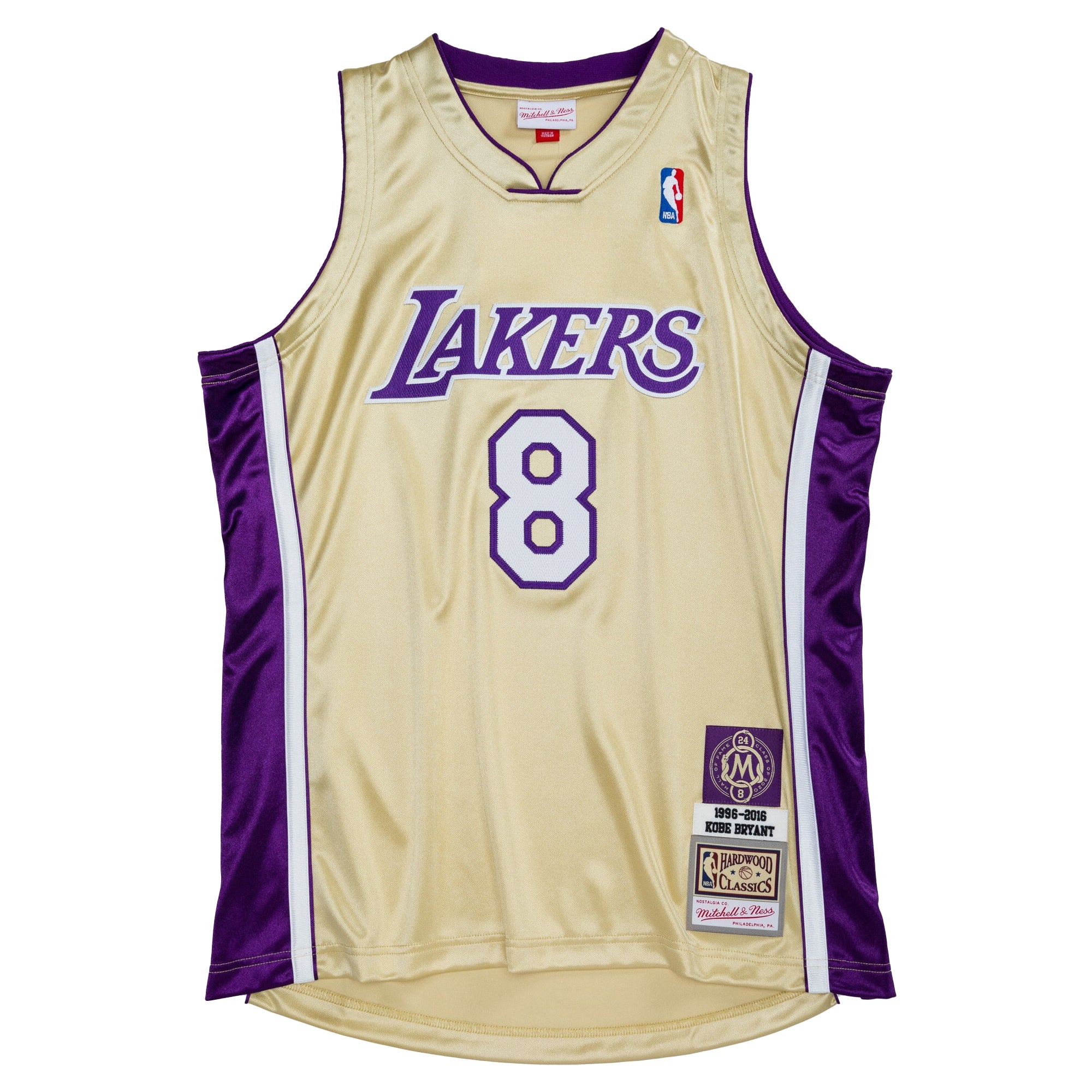 Kobe Bryant Los Angeles Lakers Hall of Fame Class of 2020 #8 Authentic Jersey - Purple/Gold - Image 5