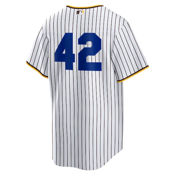 San Diego Padres Nike Home 2025 Jackie Robinson Day Replica Jersey - White - Image 3