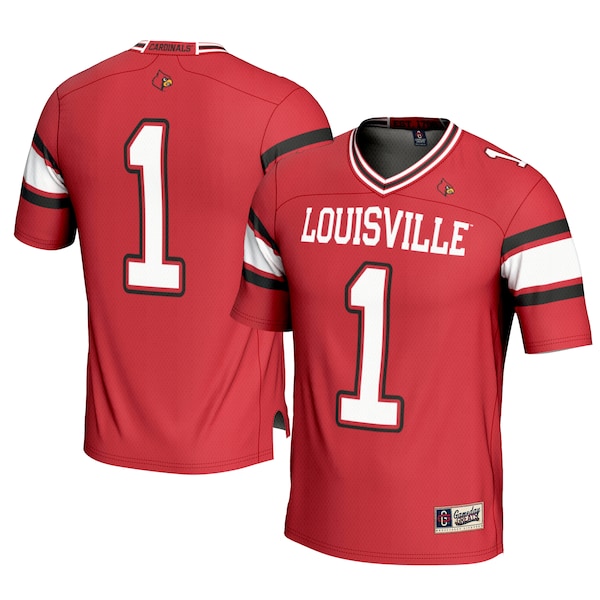 #1 Louisville Cardinals GameDay Greats Youth Football Jersey - Red/White/Black - Image 2