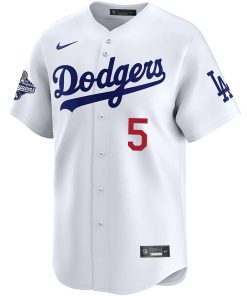 Alternative view of Freddie Freeman Los Angeles Dodgers Nike 2025 World Series Champions Limited Jersey ¨C White
