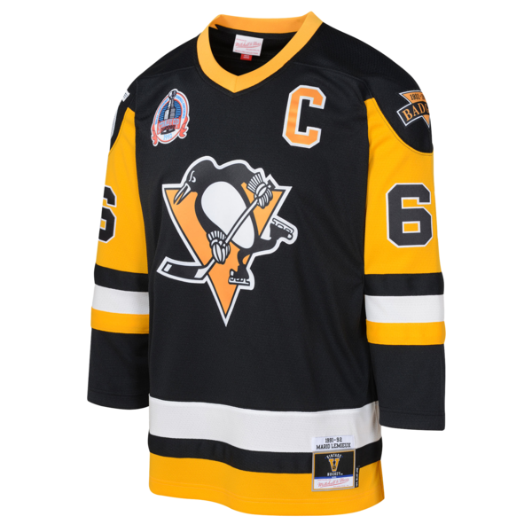 Mario Lemieux Pittsburgh Penguins Toddler 1991/92 Blue Line 2.0 Player Jersey - Black - Image 2