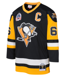 Alternative view of Mario Lemieux Pittsburgh Penguins  Preschool 1991/92 Blue Line 2.0 Player Jersey - Black