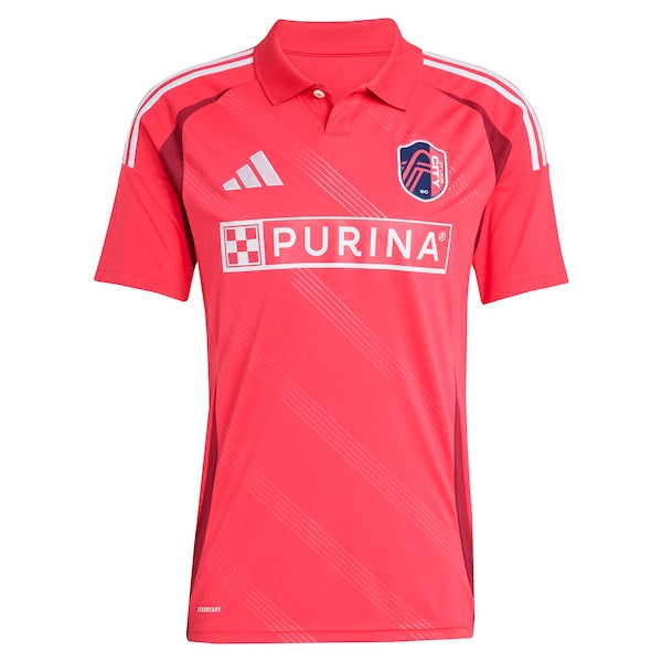 Jo?o Klauss St. Louis City SC adidas 2025 Forever CITY Red Replica Player Jersey - Red - Image 2
