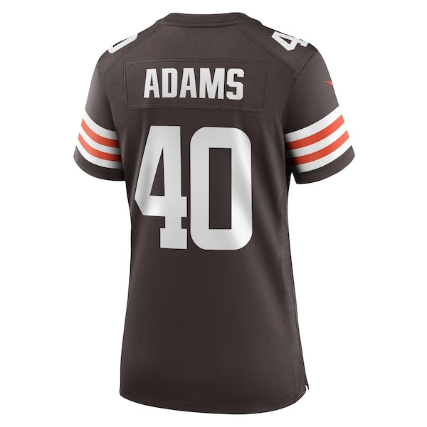 Matthew Adams Cleveland Browns Nike Women's Team Game Jersey - Brown - Image 3