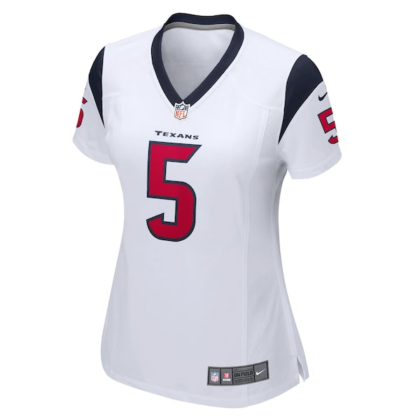 Jalen Pitre Houston Texans Nike Women's Game Player Jersey - White/Navy - Image 3