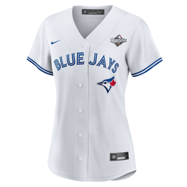 George Springer Toronto Blue Jays Nike Women's 2025 World Series Home Replica Player Jersey - White - Image 2