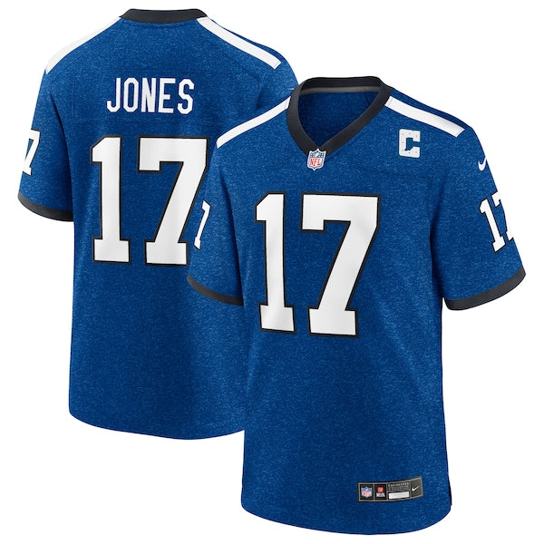 Daniel Jones Indianapolis Colts Nike Alternate 2 Indiana Nights Game Jersey - Heather Royal/Royal