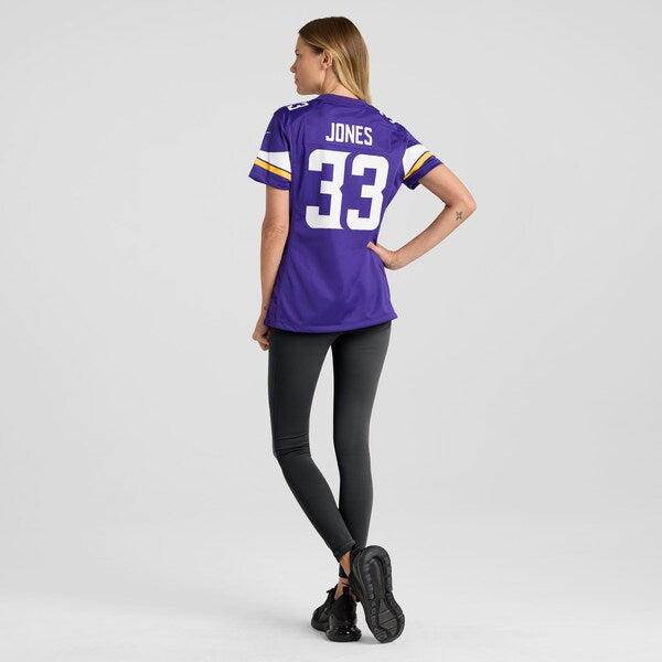 Aaron Jones Minnesota Vikings Nike Women's Game Jersey - Purple/White - Image 4