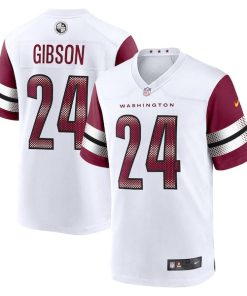 Alternative view of Antonio Gibson Washington Commanders Nike Game Jersey - White/Black/Burgundy