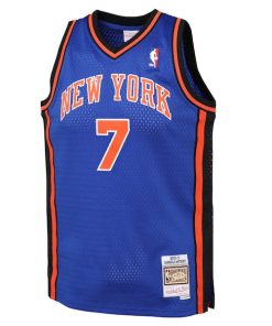 Alternative view of Carmelo Anthony New York Knicks  Youth 2010/11 Hardwood Classics Swingman Jersey - Blue