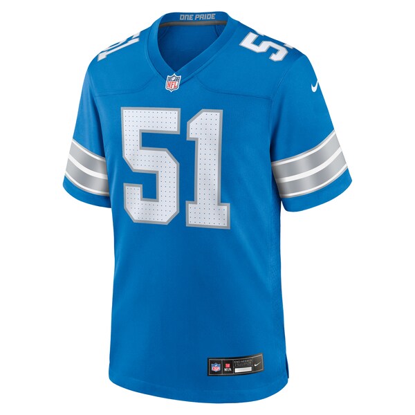 Roy Lopez Detroit Lions Nike Team Game Jersey - Blue - Image 3