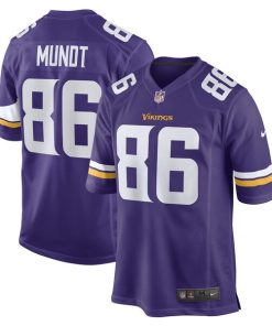 Johnny Mundt Minnesota Vikings Nike Game Player Jersey - Purple