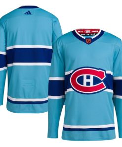 Montreal Canadiens adidas Reverse Retro 2.0 Authentic Blank Jersey - Light Blue