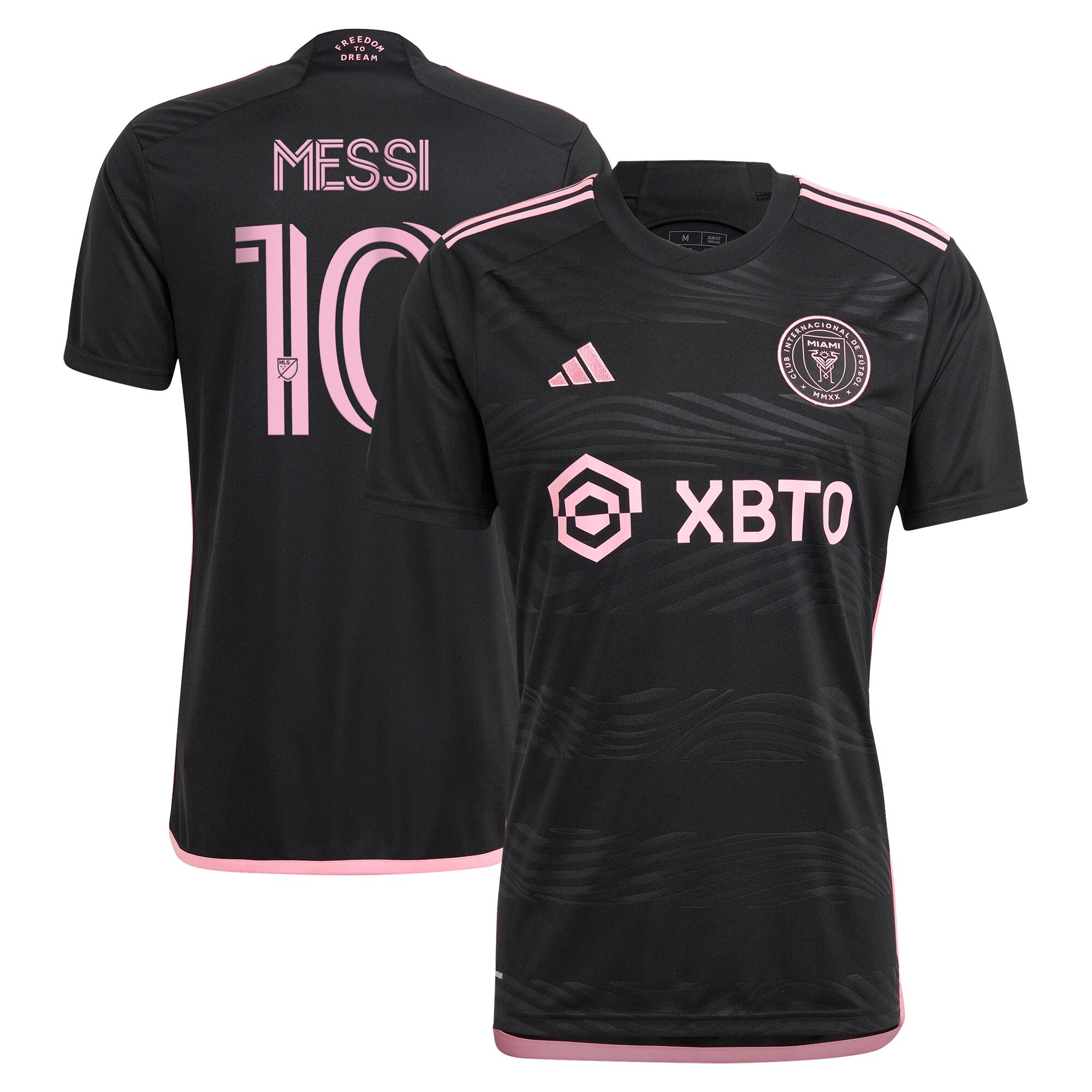 Lionel Messi Inter Miami CF adidas 2024 The Heart Beat Kit Replica Jersey - Pink/Black - Image 6