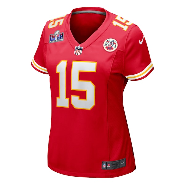 Patrick Mahomes Kansas City Chiefs Nike Women's Super Bowl LVIII Game Jersey - Red - Image 3