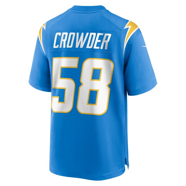 Tae Crowder Los Angeles Chargers Nike Team Game Jersey - Powder Blue - Image 3