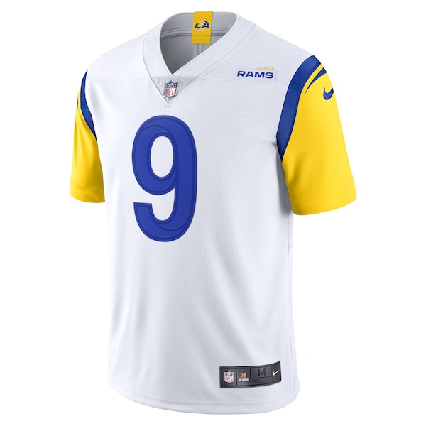 Matthew Stafford Los Angeles Rams Nike Alternate Vapor Limited Jersey - White/Cream/Royal - Image 3