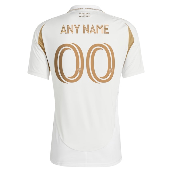 LAFC adidas 2025 Secondary Replica Custom Jersey - White - Image 3