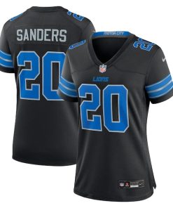 Barry Sanders Detroit Lions Nike Women's 2nd Alternate Retired Player Game Jersey - Black/Blue