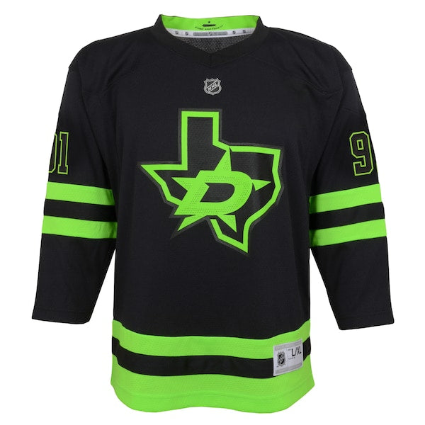 Tyler Seguin Dallas Stars Youth 2020/21 Alternate Replica Player Jersey - Black - Image 2