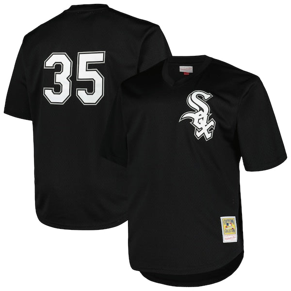 Frank Thomas Chicago White Sox Profile Big & Tall Cooperstown Collection Mesh Batting Practice Jersey - Black/Kelly Green - Image 2
