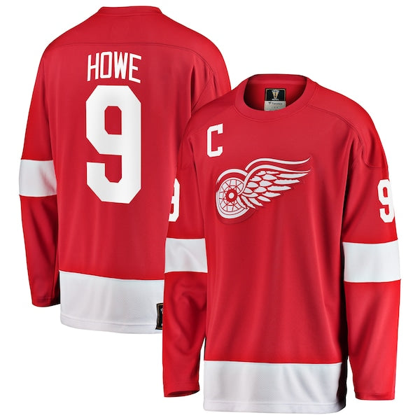 Gordie Howe Detroit Red Wings Premier Breakaway Retired Player Jersey - Red