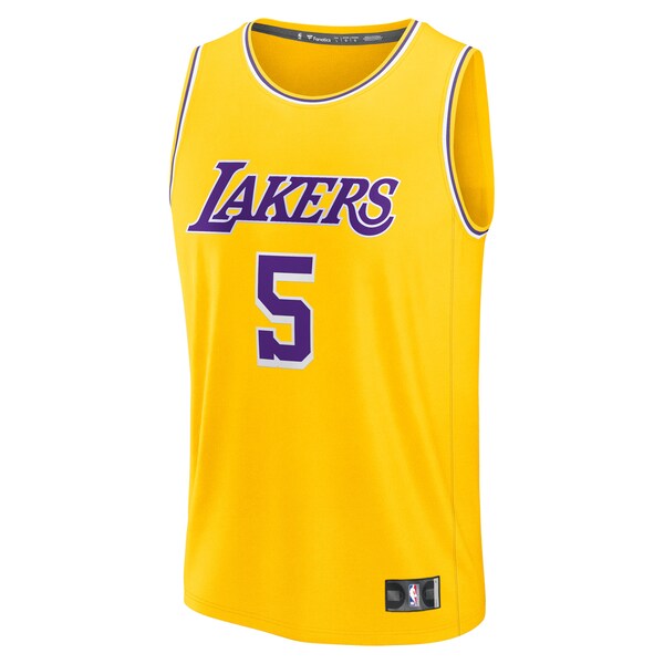 Deandre Ayton Los Angeles Lakers Fast Break Replica Player Jersey - Icon Edition - Gold - Image 2