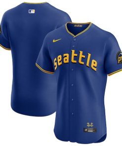 Seattle Mariners Nike City Connect Elite Jersey - Royal