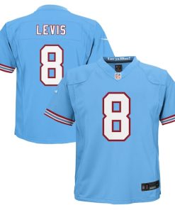 Will Levis Tennessee Titans Nike Toddler Alternate Oilers Throwback Game Jersey - Light Blue/Navy