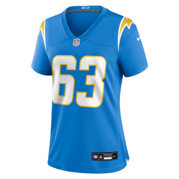 Josh Kaltenberger Los Angeles Chargers Nike Women's Team Game Jersey - Powder Blue - Image 3