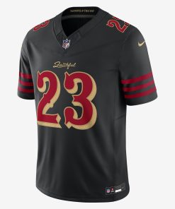 Alternative view of Youth Christian McCaffrey San Francisco 49ers Nike 2025 RIVALRIES Vapor F.U.S.E. Limited Jersey - Black