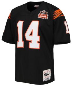 Alternative view of Ken Anderson Cincinnati Bengals 1981 Authentic Throwback Retired Player Jersey - Black