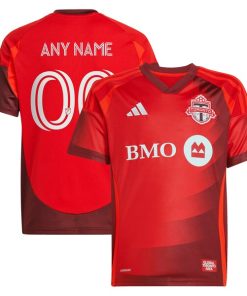 Toronto FC adidas Youth 2025 Club Kit Replica Custom Jersey - Red