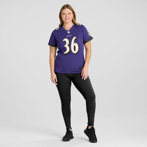 Owen Wright Baltimore Ravens Nike Women's Game Jersey - Purple - Image 6