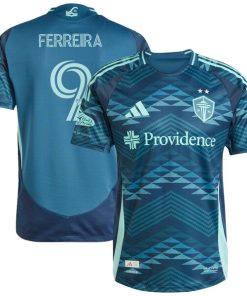 Jesus Ferreira Seattle Sounders FC adidas 2025 The Salish Sea Kit Authentic Player Jersey - Blue