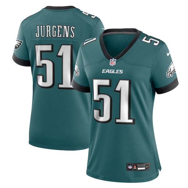 Cam Jurgens Philadelphia Eagles Nike Women's Team Game Jersey - Midnight Green - Image 2